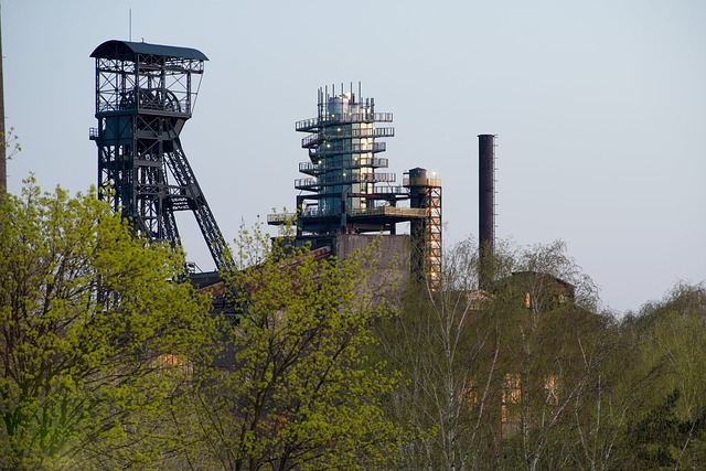 důlní těžní věže na Ostravsku